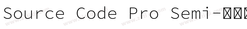 Source Code Pro Semi字体转换